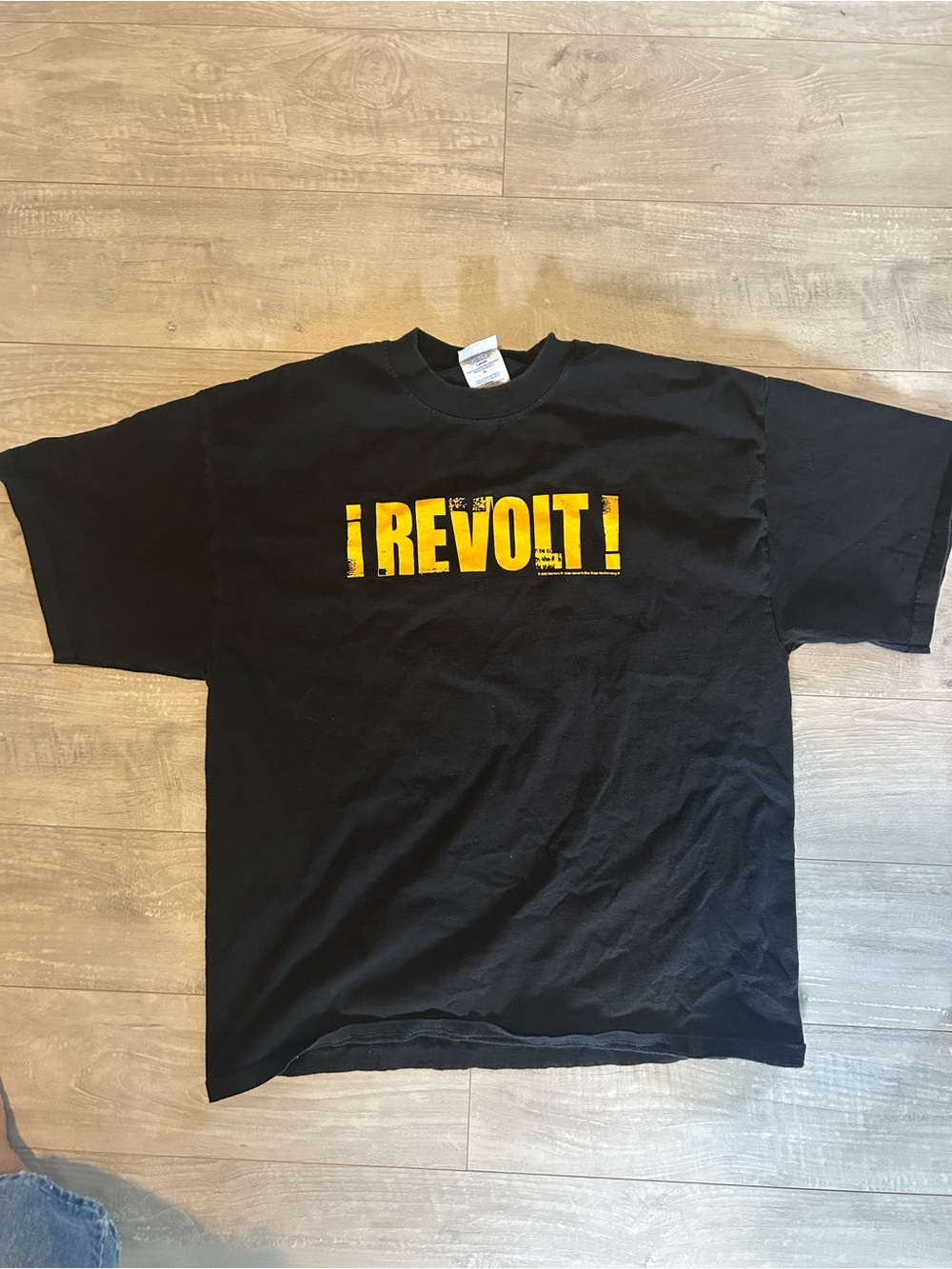 Vintage I Revolt! Protest T-Shirt XL Fist Graphic Political